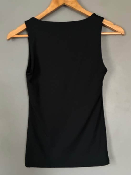 ZARA Wide Strap Polyamide Tank Top Vest Stretchy| Elevated Basic | new Black M - Picture 8 of 9